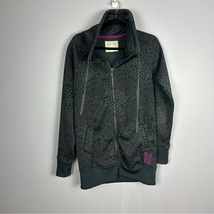 Billabong Women’s Gray Full Zipped Jacket Size Large